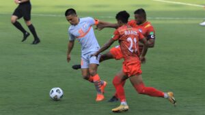 Sunil scored two goals in a span of 13 minutes to help India seal a 2-0 victory, India’s first win in a World Cup qualifier away from home since 2001.