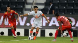 India rode on a Sunil Chhetri brace to beat Bangladesh 2-0 in the FIFA World Cup Qatar 2022, and AFC Asian Cup China 2023 preliminary joint round qualification round at the Jassim Bin Hamad Stadium, Doha.