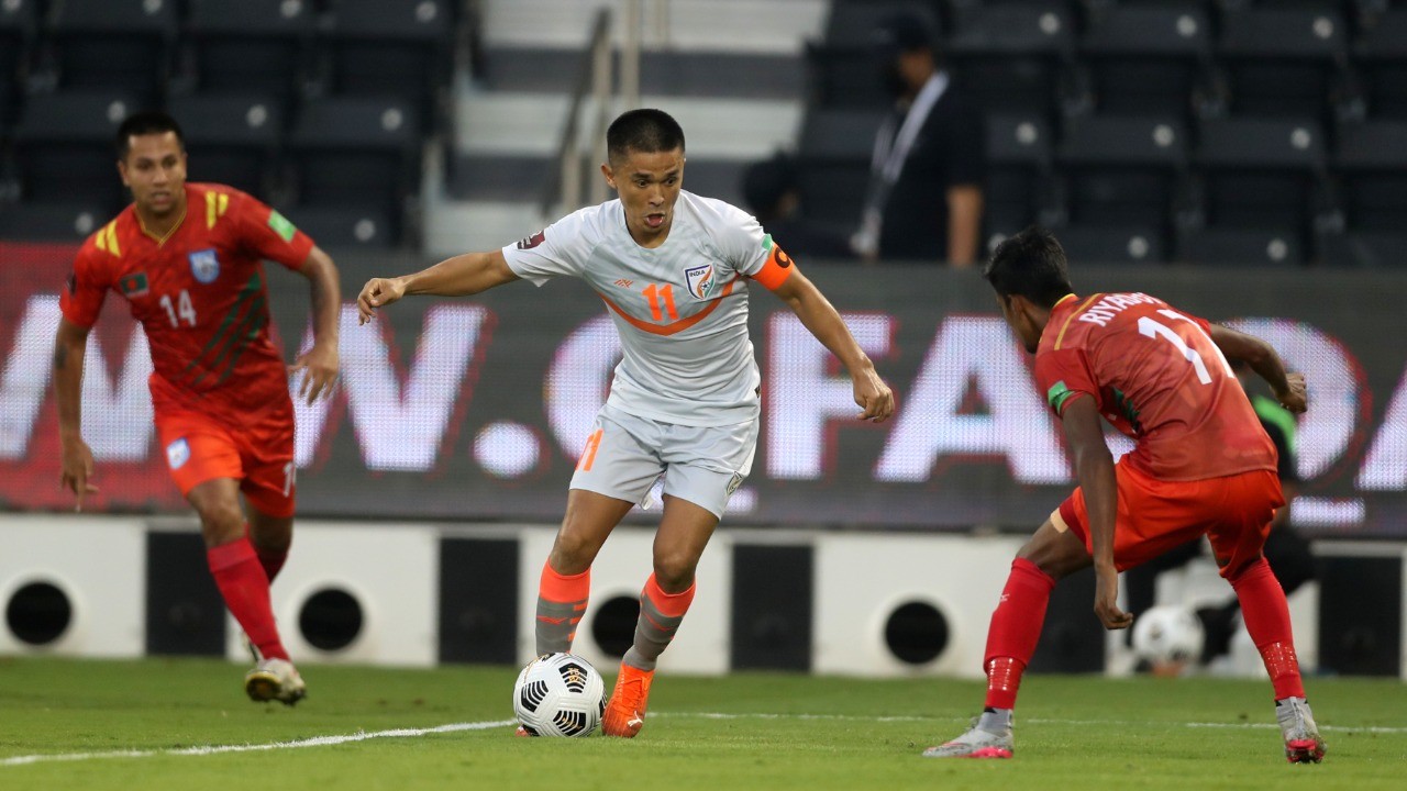 Sunil Chhetri brace hands India victory against Bangladesh