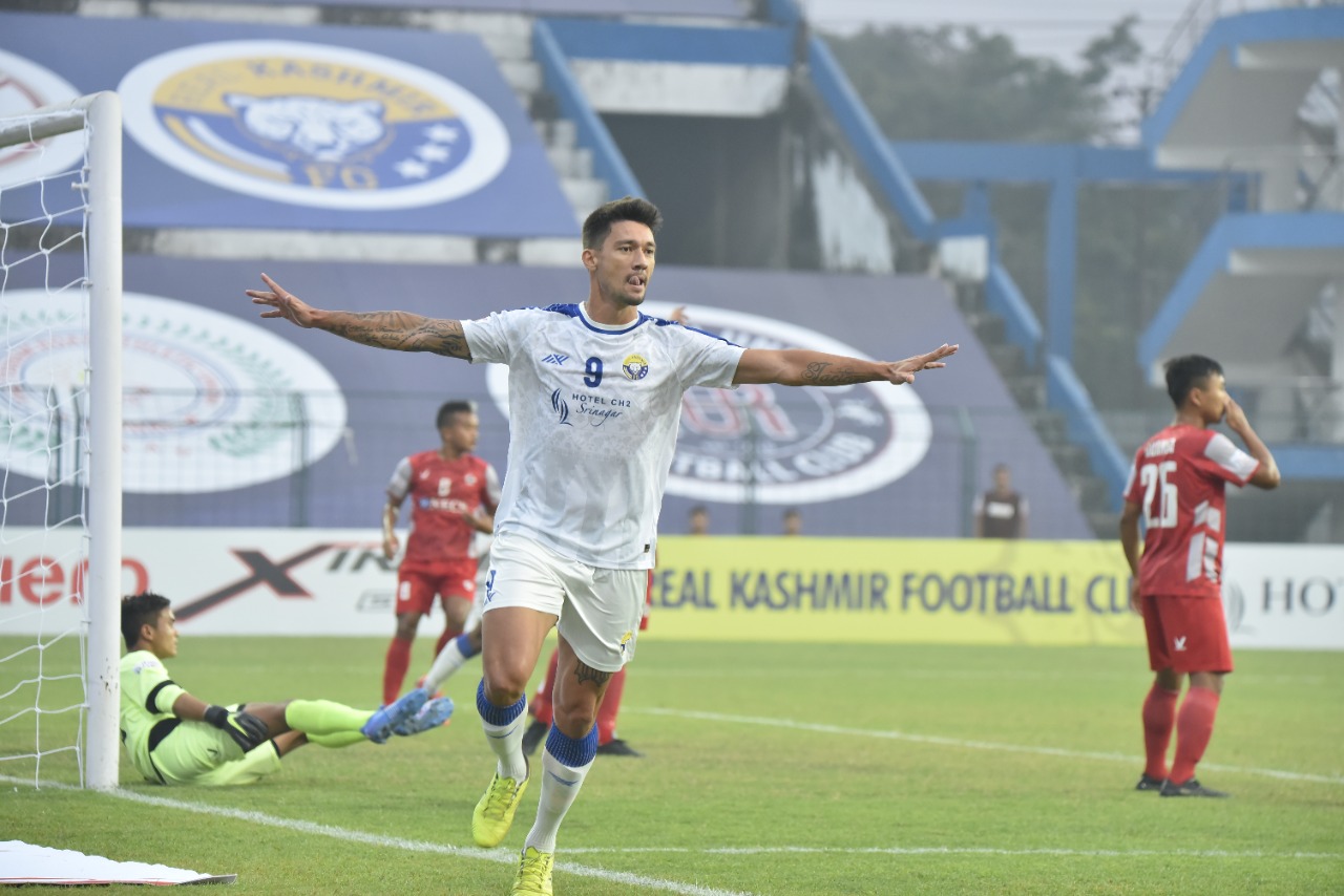Tiago Adan’s brace helps Real Kashmir to a 3-2 win over  Aizawl FC