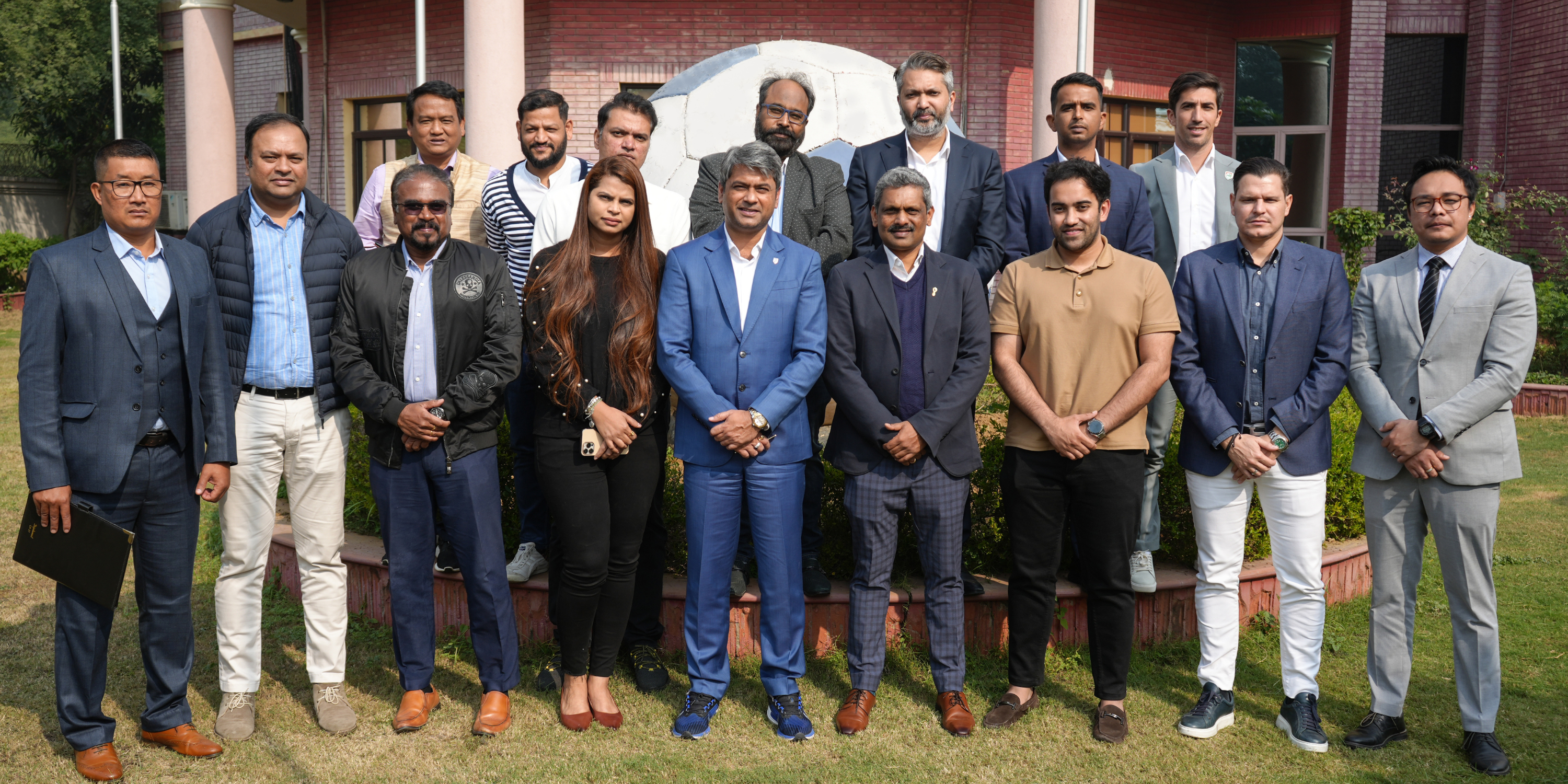 AIFF President Kalyan Chaubey meets Hero I-League club officials