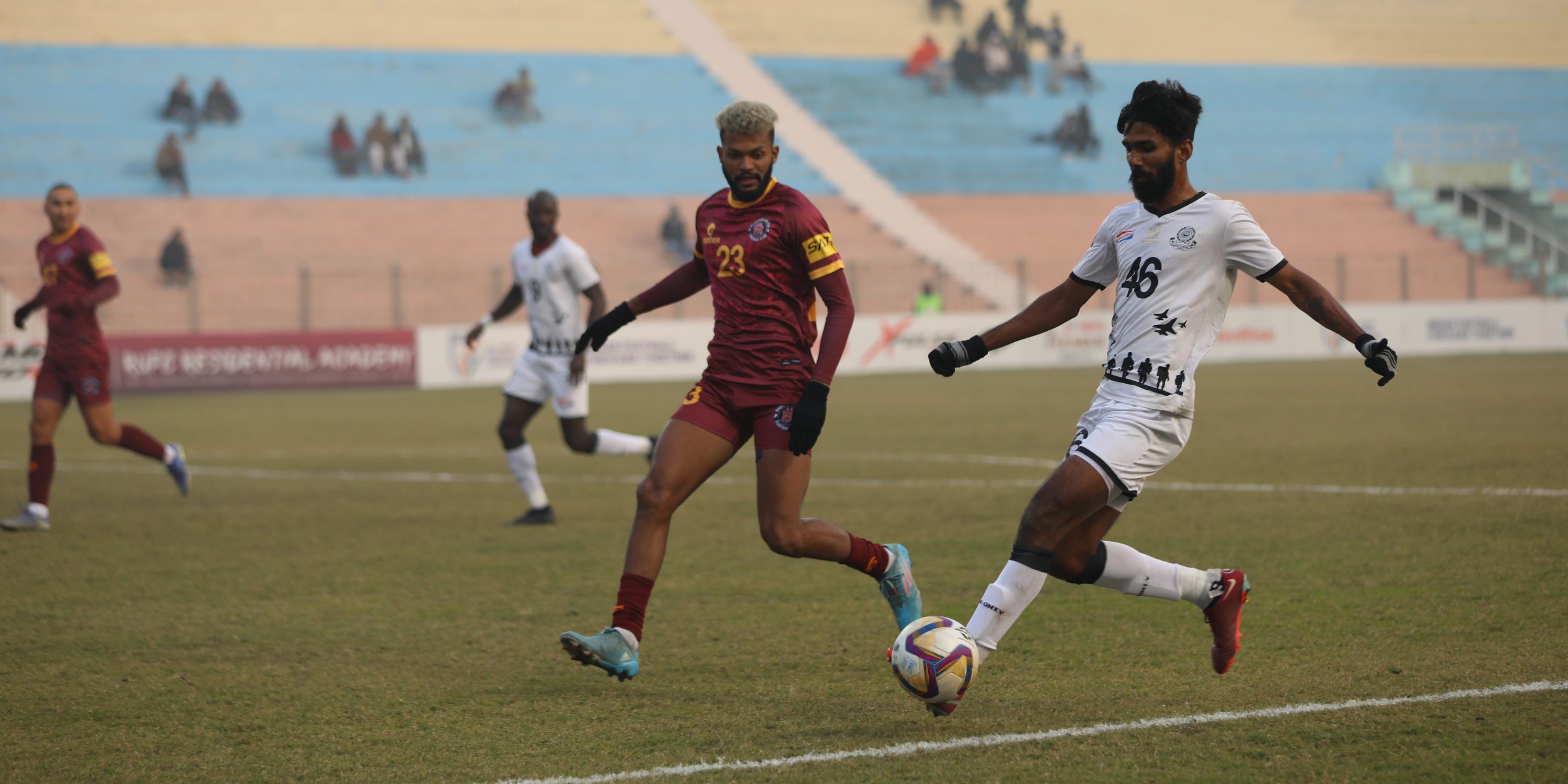 Honours shared between Rajasthan United and Mohammedan Sporting in Delhi