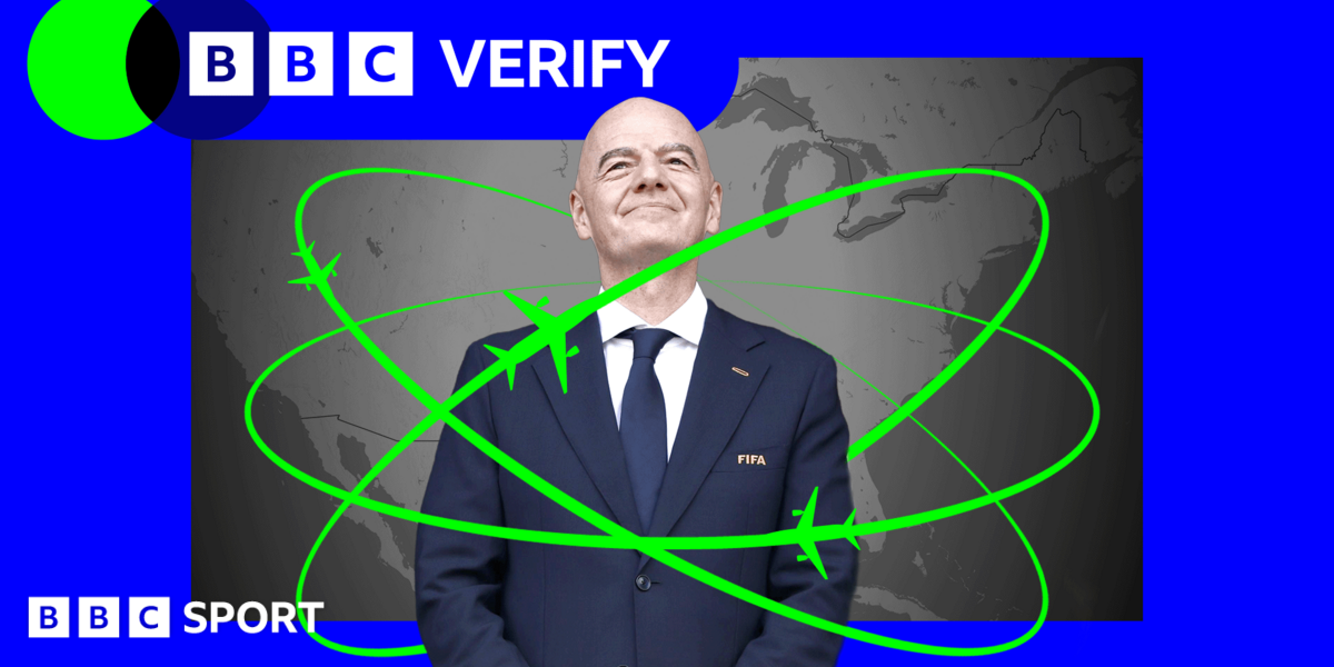 27 flights, 24 matches: How Fifa’s president is jetting around World Cup