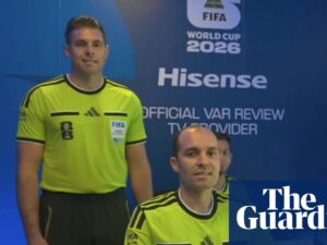 World Cup official cleared by Fifa and says gesture was ‘subconscious twitch’