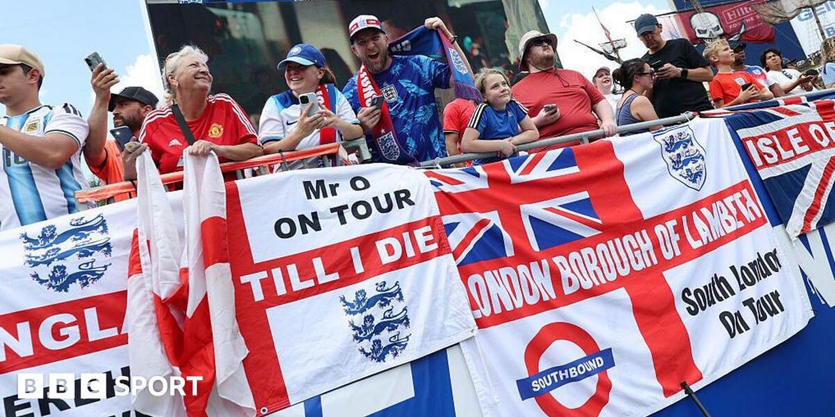Up to 15,000 England fans head to Dallas for World Cup opener