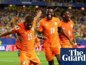 Amad Diallo scores 90th-minute winner as Côte d’Ivoire leave it late to sink Ecuador