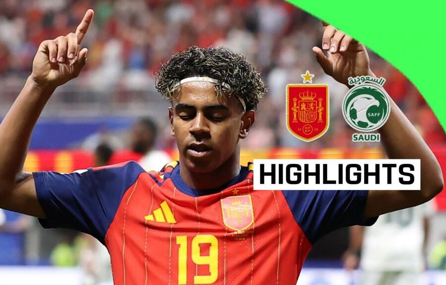 Lamine Yamal on target as Spain put four past Saudi Arabia