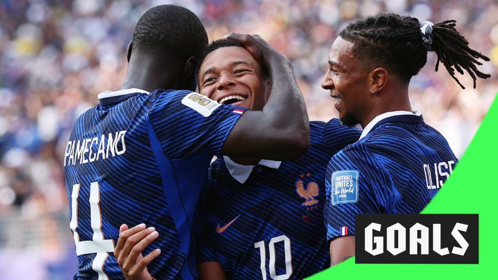Mbappe scores twice against Sweden for France