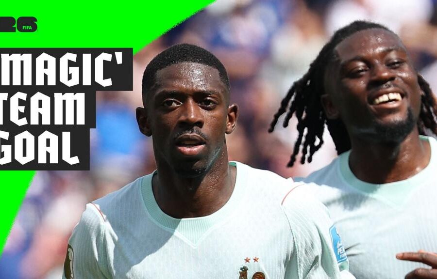 17 passes, all 11 players - Dembele scores 'magic' goal for France