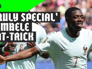 Dembele’s ‘magic’ first-half hat-trick
