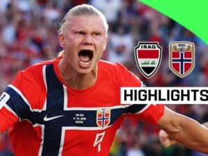 Highlights: Haaland scores twice in Norway win over Iraq