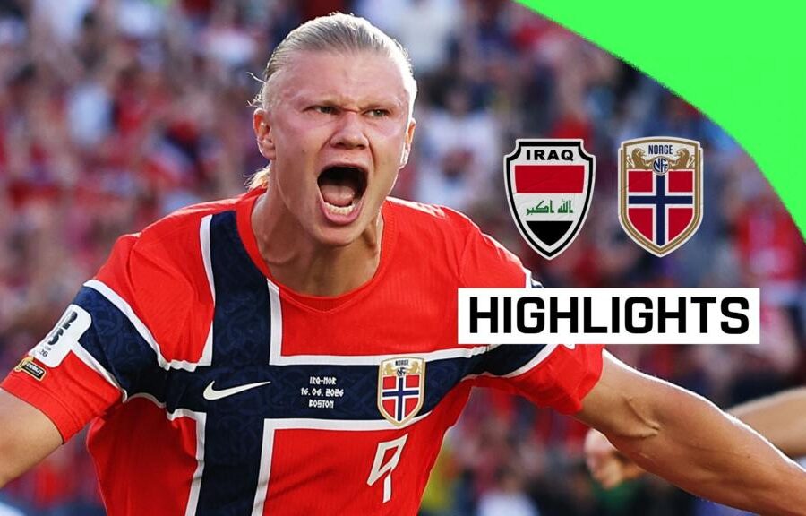 Highlights: Haaland scores twice in Norway win over Iraq
