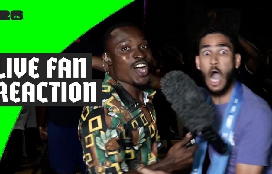 Cape Verde fan goes wild live on BBC News as his country scores