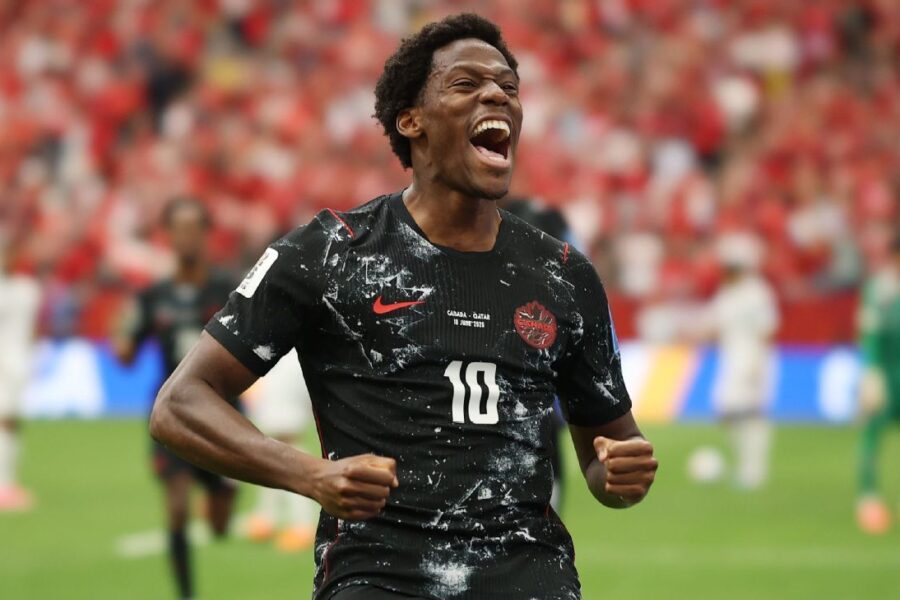 David hat trick leads Canada to historic WC rout
