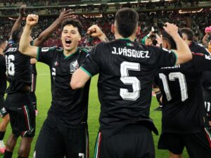 Mexico rejoice after second World Cup win in 2026....