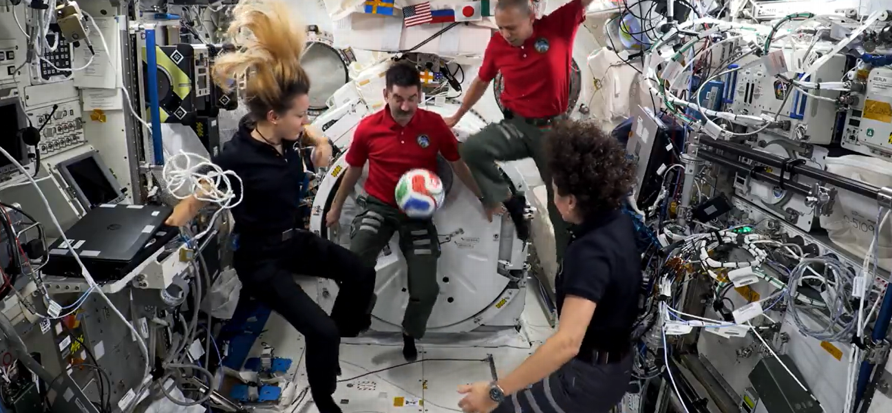 World Cup Daily: NASA astronauts kick ball around …