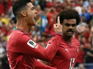 Ronaldo snaps goal drought, 1st to score at 6 WCs