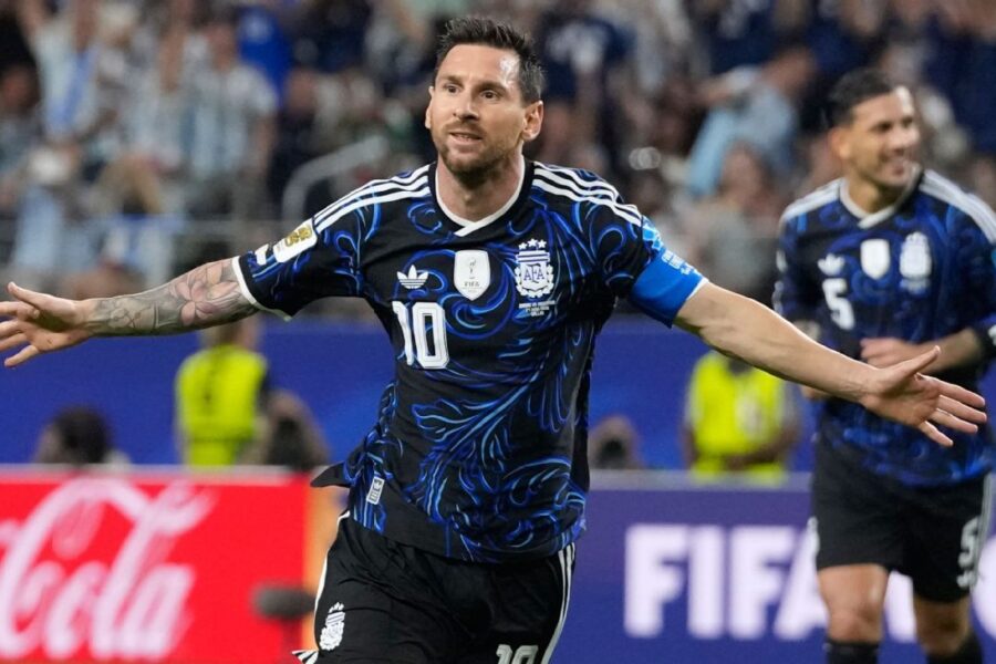 Messi nets again, Argentina earn third WC win