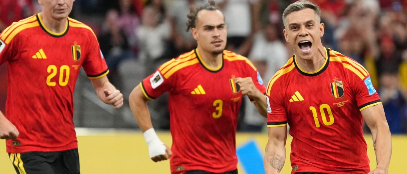 Trossard hits double as Belgium thrash New Zealand to reach knockouts