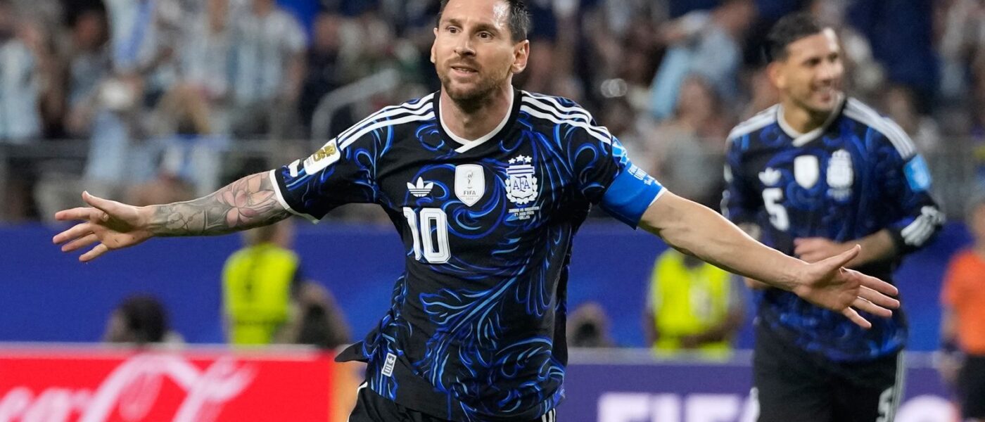 Messi makes more history as Argentina beat Jordan