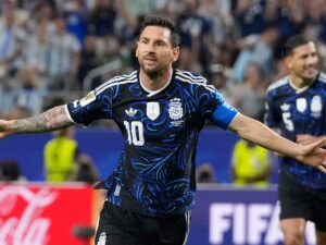 Messi makes more history as Argentina beat Jordan
