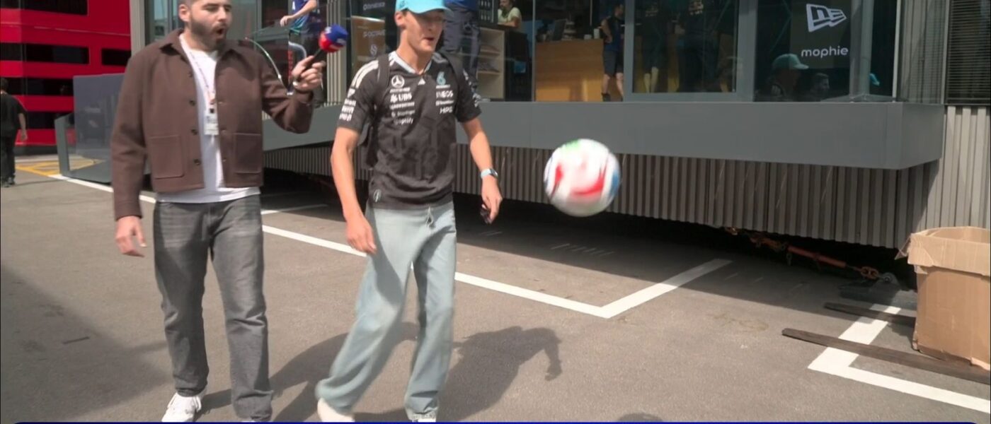 F1 drivers take on keepy uppies challenge ahead of World Cup!