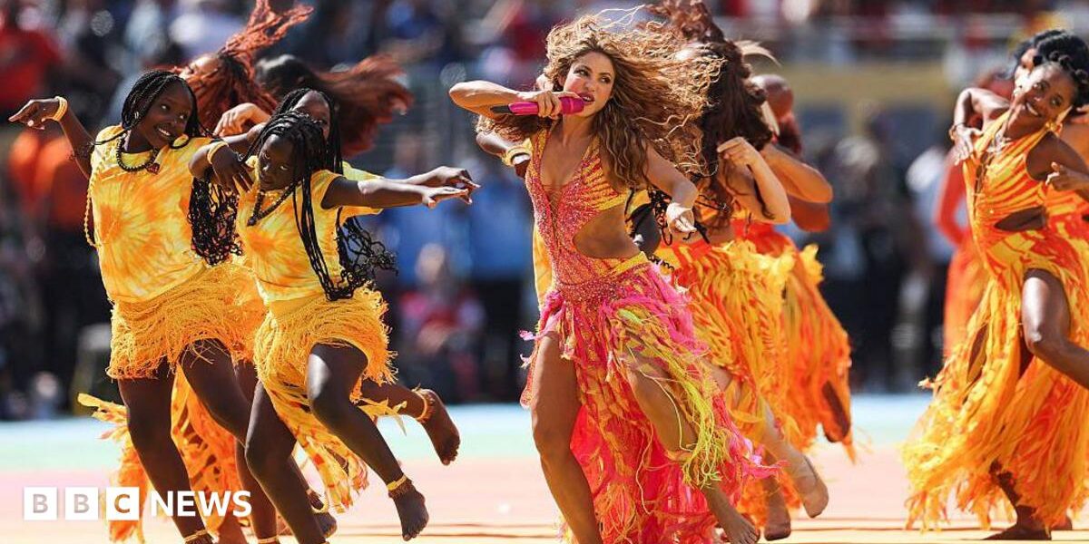 Shakira, Madonna, Justin Bieber and BTS perform at colourful World Cup half-time show