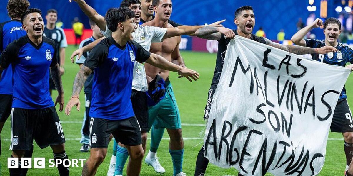 Fifa ‘assessing match reports’ over Falklands banner