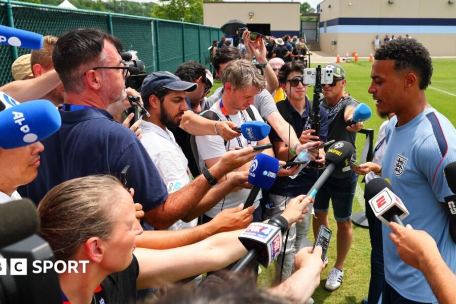 Five and a half hours that left England's World Cup tie in chaos