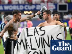 Fifa opens disciplinary proceedings against Argentina over Falklands banner and final chaos