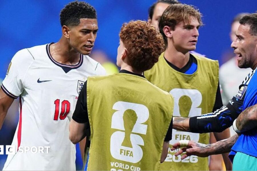 Bellingham slapped Argentina substitute after England exit