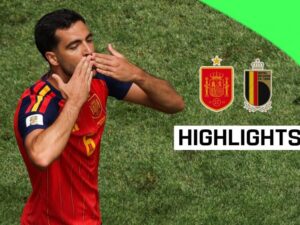 Spain into semi-finals at expense of Belgium after Merino’s late winner