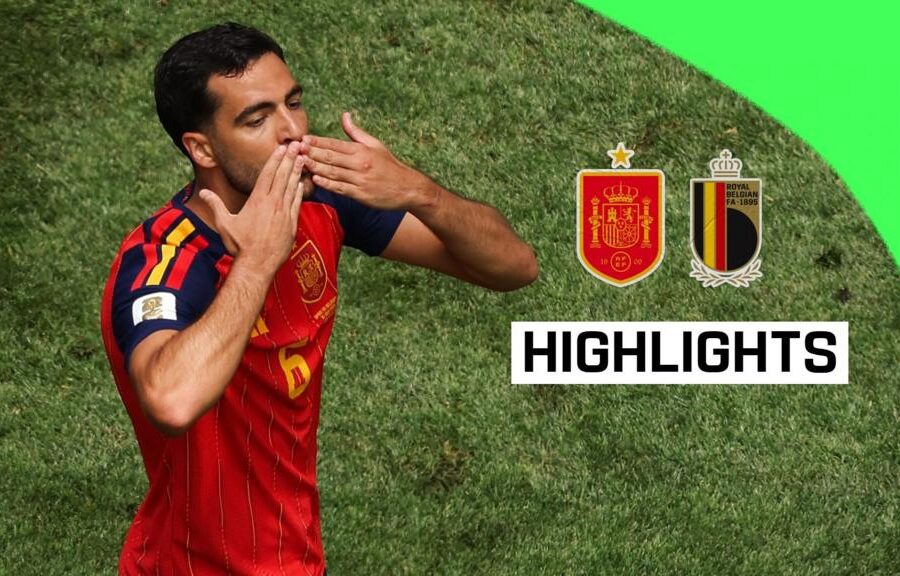Spain into semi-finals at expense of Belgium after Merino's late winner