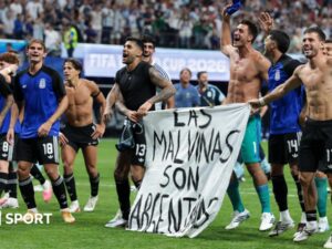 Argentina face action over Falklands banner