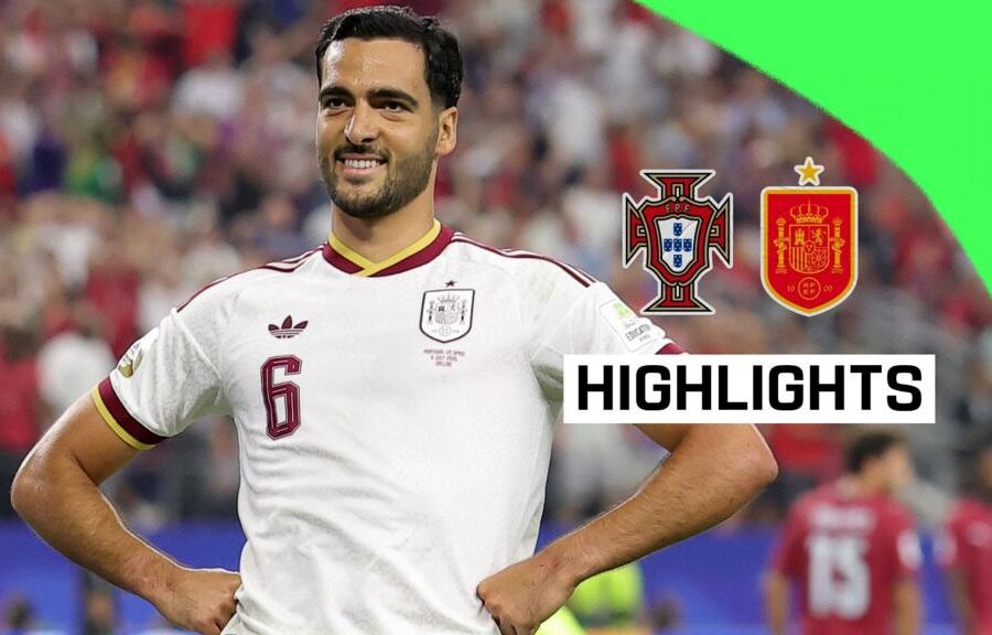 Spain into quarter-finals after Merino's late winner against Portugal