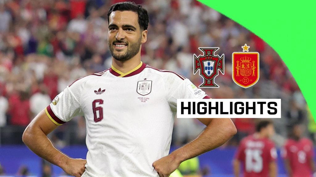 Spain into quarter-finals after Merino’s late winner against Portugal