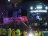 England team booed on arrival at Mexico City hotel