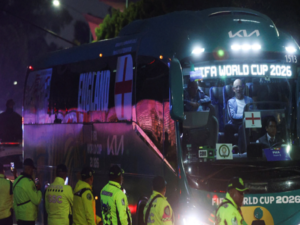 England team booed on arrival at Mexico City hotel