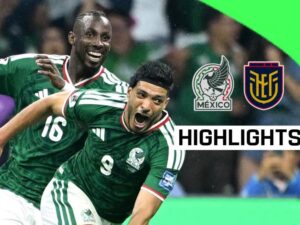 Mexico set up potential England last-16 tie after win over 10-man Ecuador