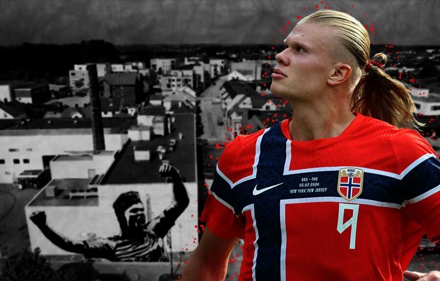 What Haaland's home town did when Norway beat Brazil