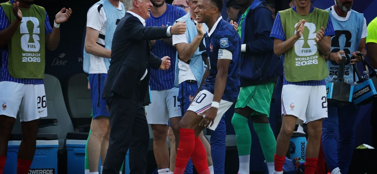 Mbappé sets record to lead France past Sweden