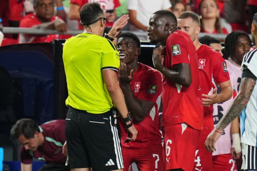 Copy of Embolo red-carded for diving after VAR review
