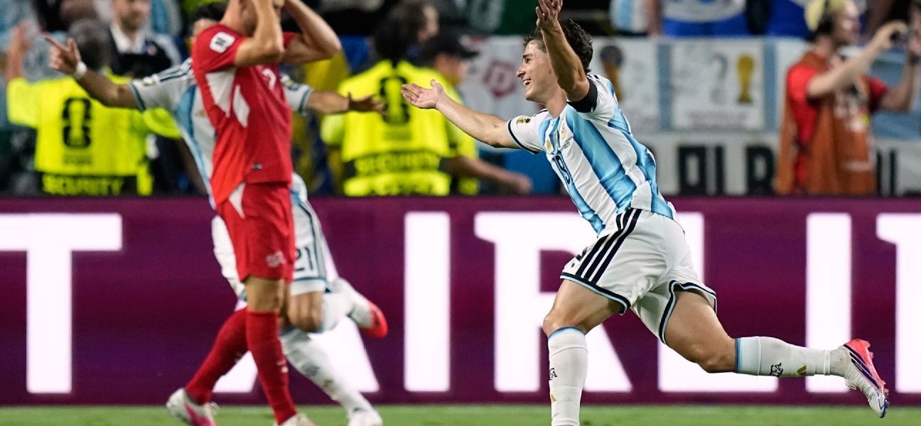 Álvarez’s screamer a ‘huge release’ for Argentina