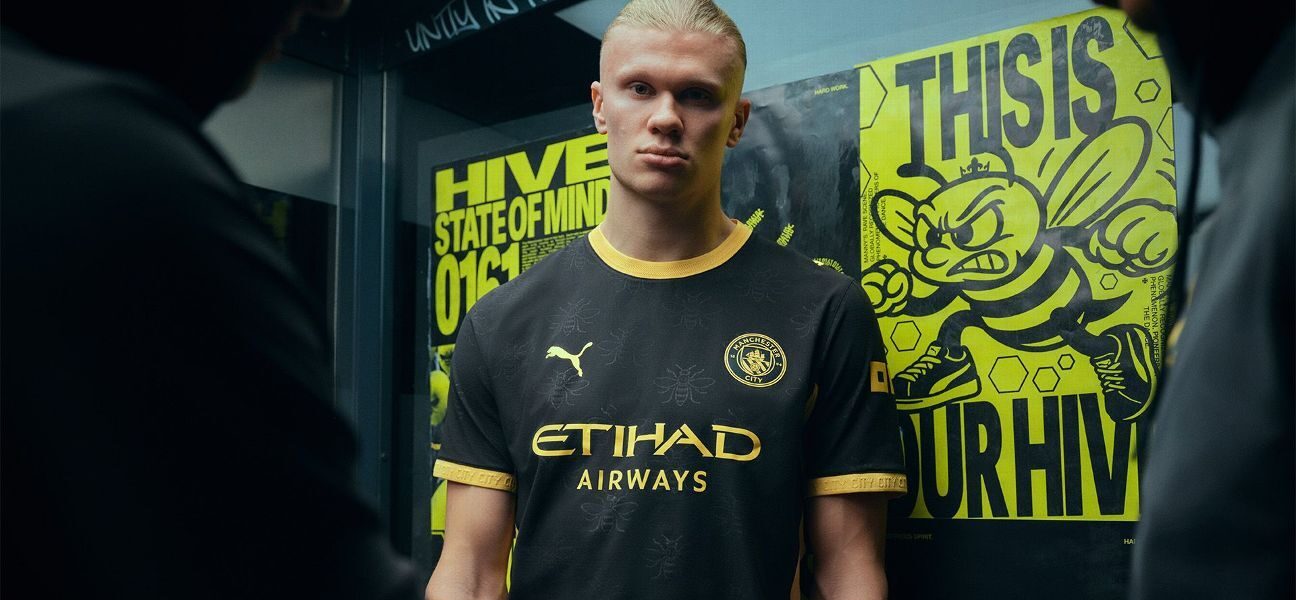 Bee-utiful! Haaland unveils Man City’s new 2026-27 away kit