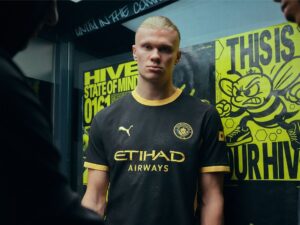 Bee-utiful! Haaland unveils Man City’s new 2026-27 away kit