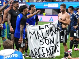 Argentina face FIFA action over Falklands banner and World Cup final behaviour