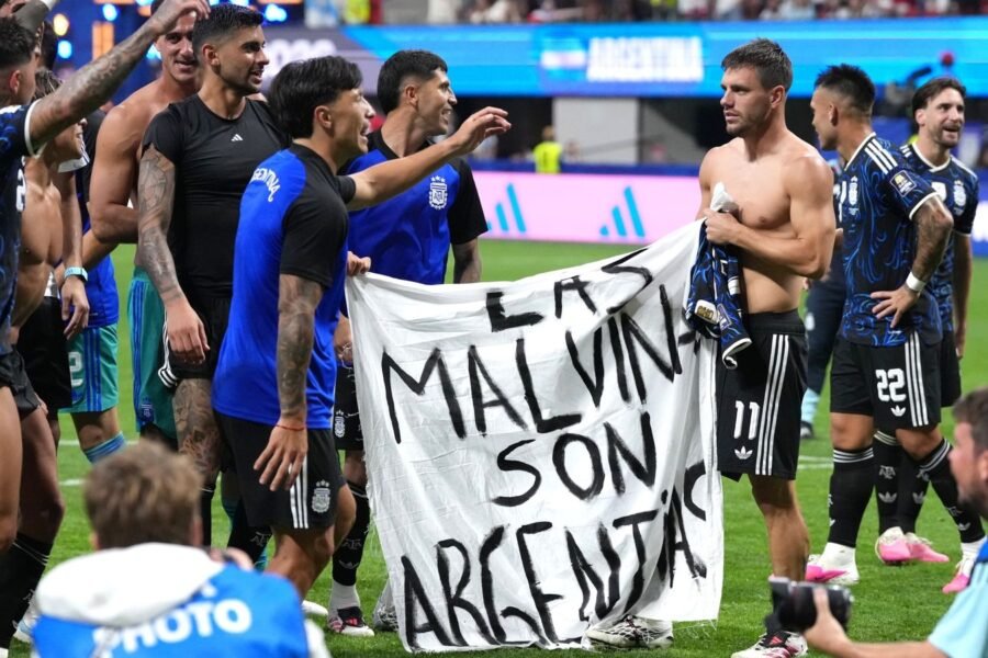 Argentina face FIFA action over Falklands banner and World Cup final behaviour
