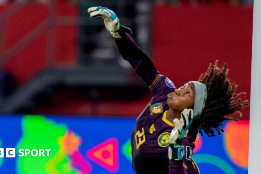 Bihina saves four penalties as Cameroon upset Morocco to make Wafcon final