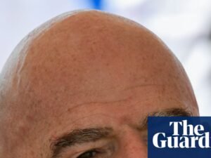‘See you at the hairdressers’: Infantino’s bizarre reply to bald reporter