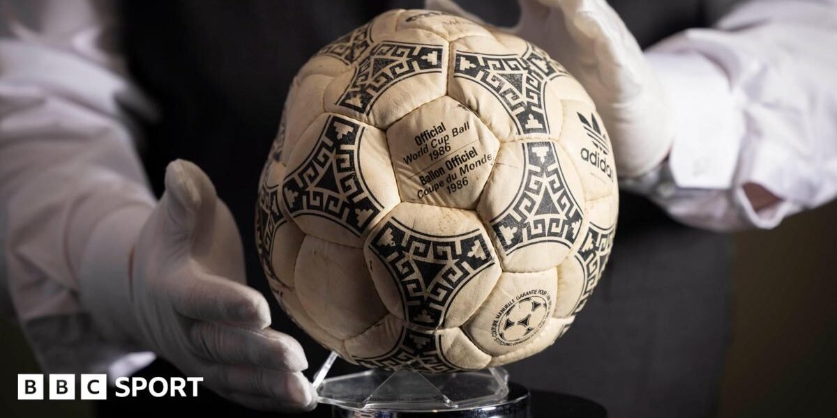 Maradona’s ‘Hand of God’ ball sells for £2.5m